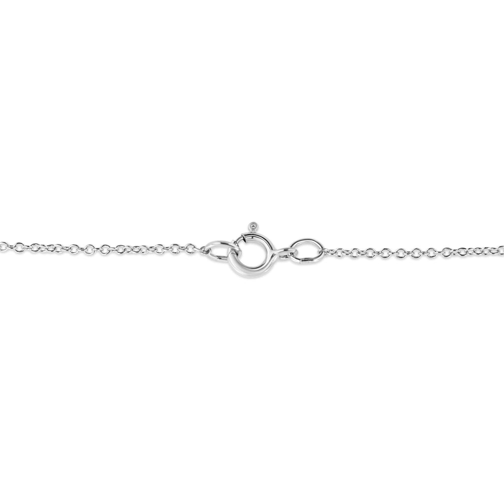 14K White Gold 1/4 Cttw Shared Prong Set Round-Ct Diamond 7 Stone
